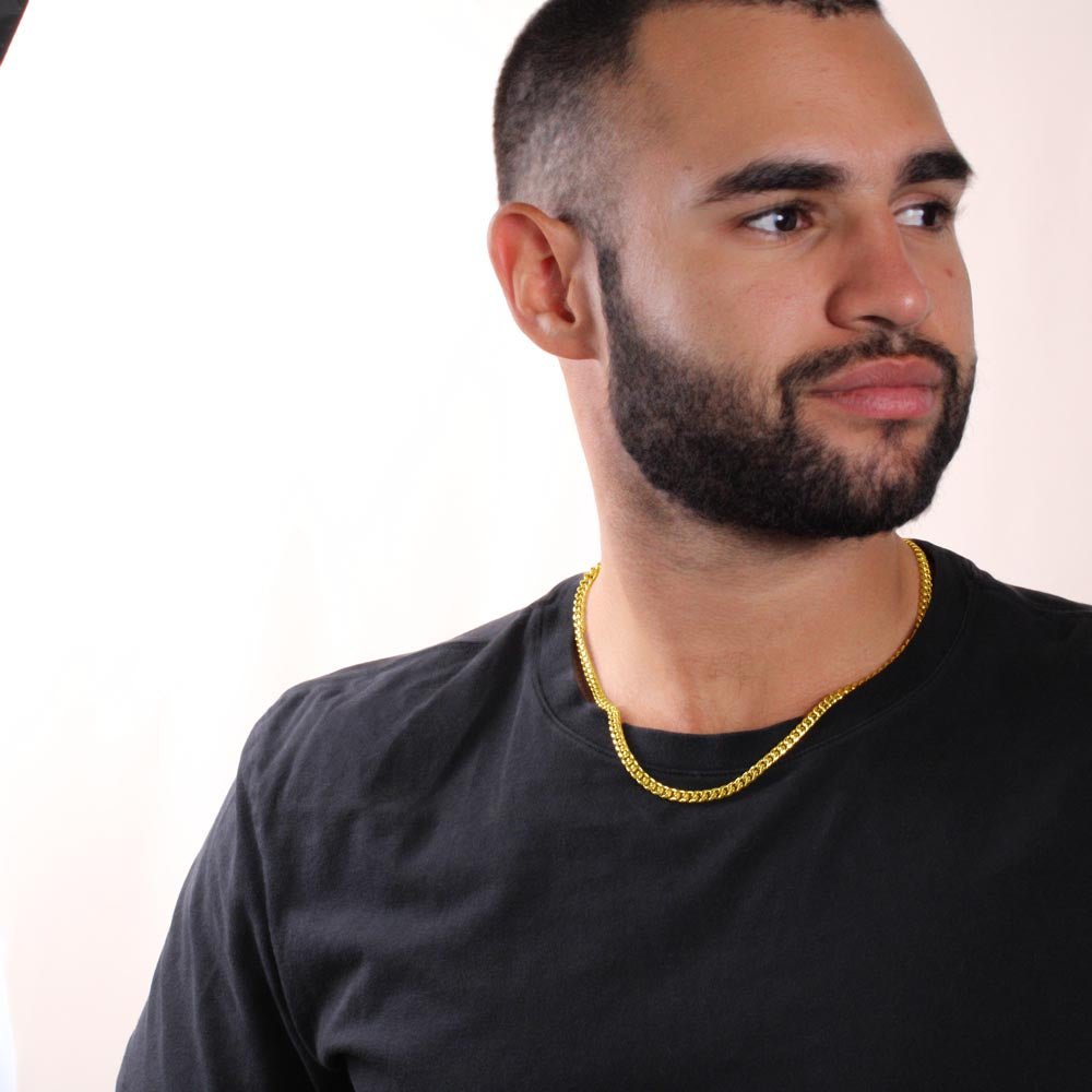 "Our Favorite Soldier" Gift for Son-Cuban link chain neacklace-To Our Son, Our Hero Gift