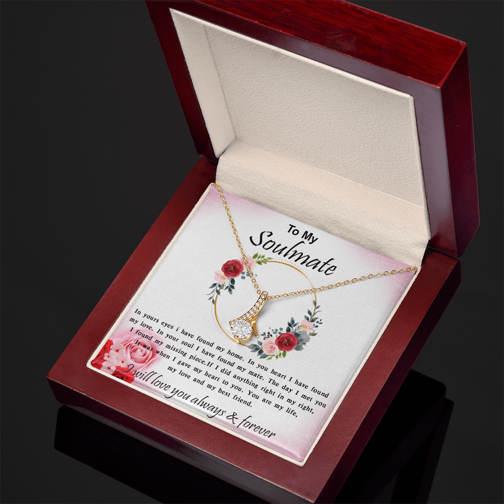 To My Soulmate-Alluring Beauty Necklace-My Home, My Love