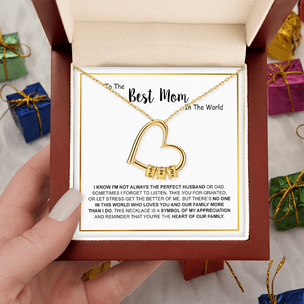 To the Best Mom - Family’s Custom Pendant - Gold