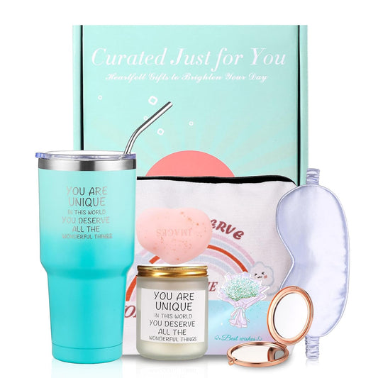 30oz Tumbler Self Care Basket – Perfect Birthday & Get Well Gifts for Women (Mom, Sister & Friends)