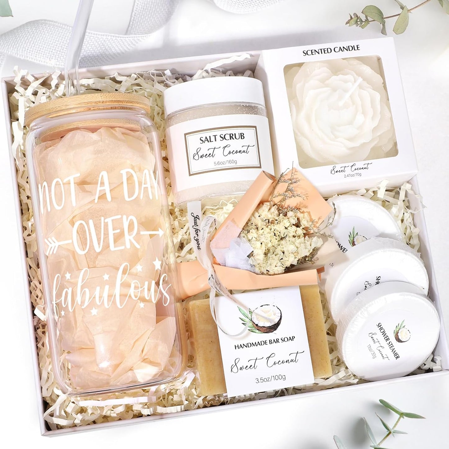 Sweet Coconut Spa Gift Set – Birthday Present for Mom, Wife & Friends