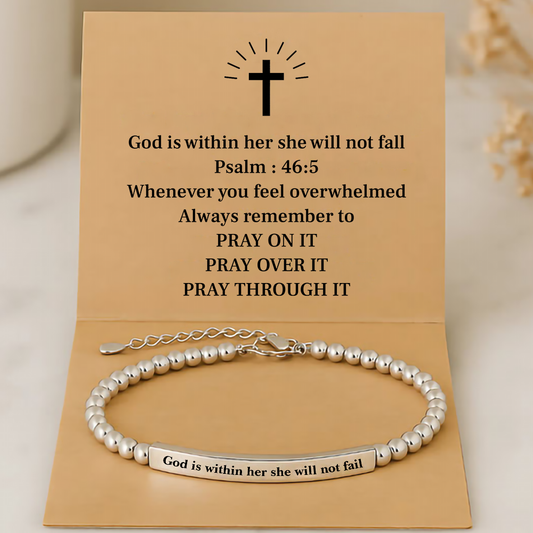 Faith Bracelet - God is within her