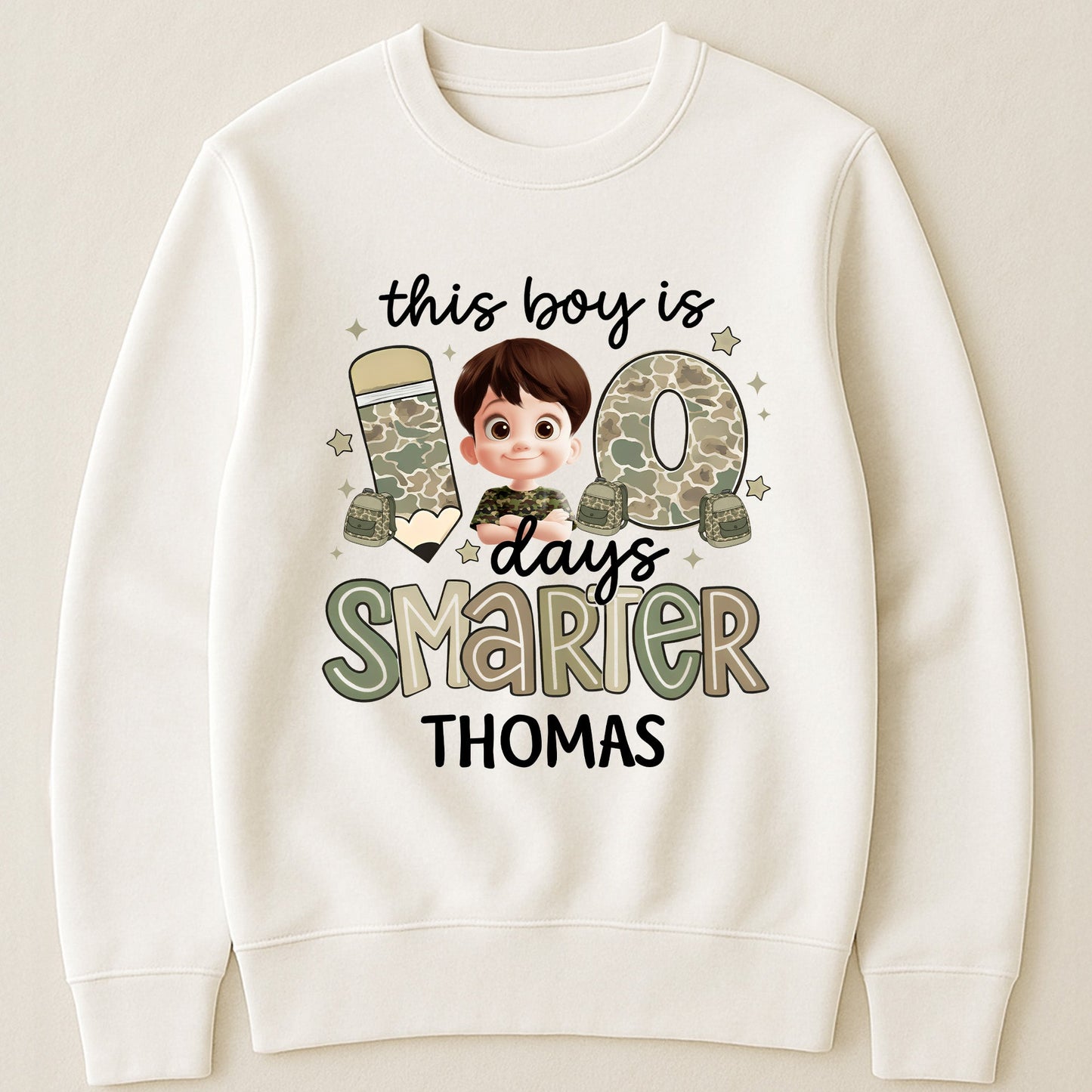 100 Days Smarter - Personalized Shirt