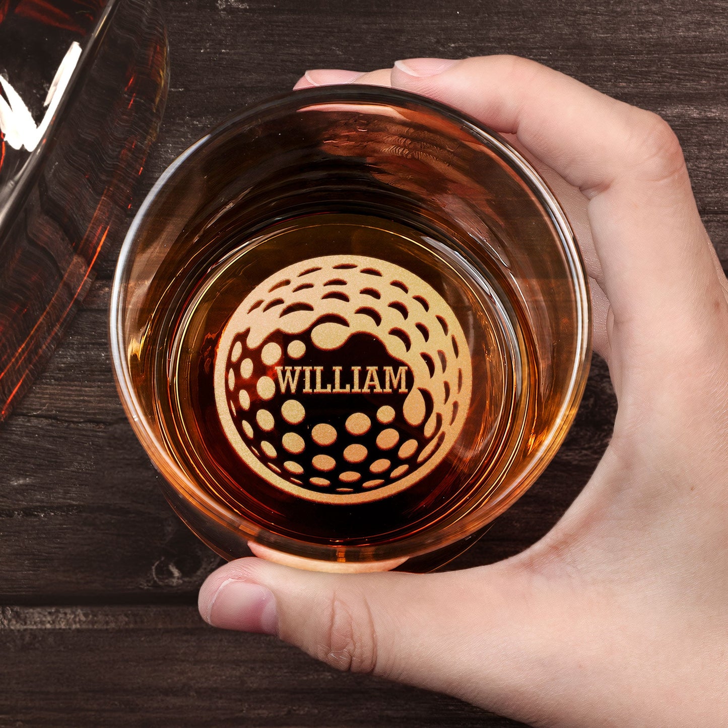 19Th Hole - For Golfers, Golf Lovers, Husband, Dad, Grandpa - Personalized Whiskey Glass