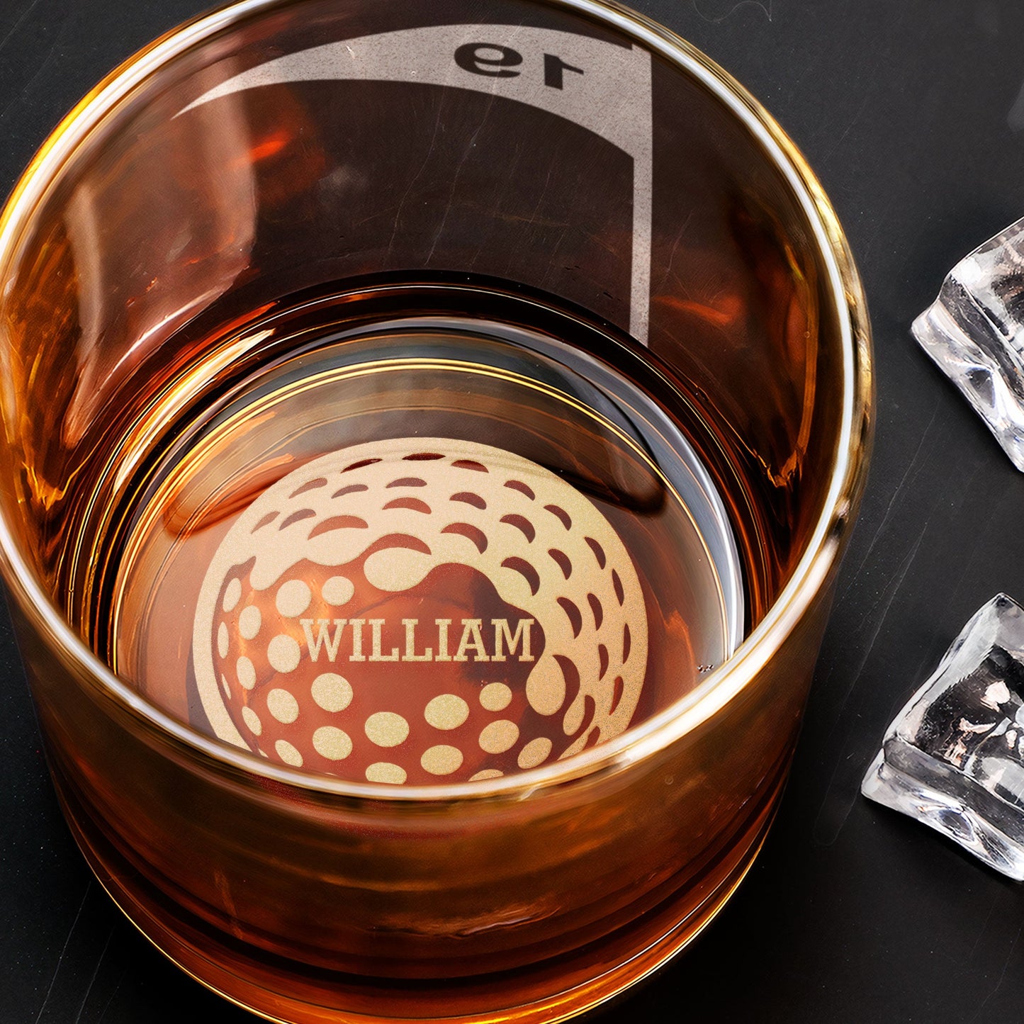 19Th Hole - For Golfers, Golf Lovers, Husband, Dad, Grandpa - Personalized Whiskey Glass