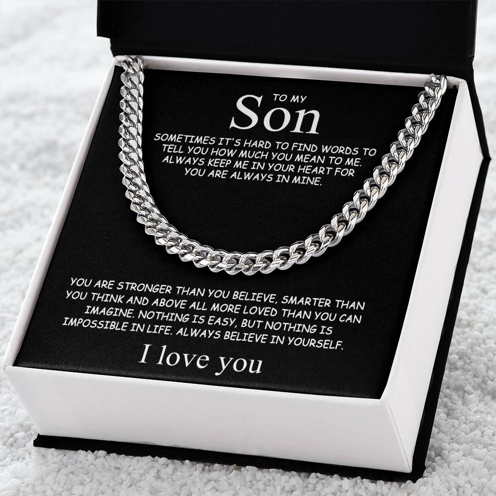 To my Son - Always believe in yourself - Gold