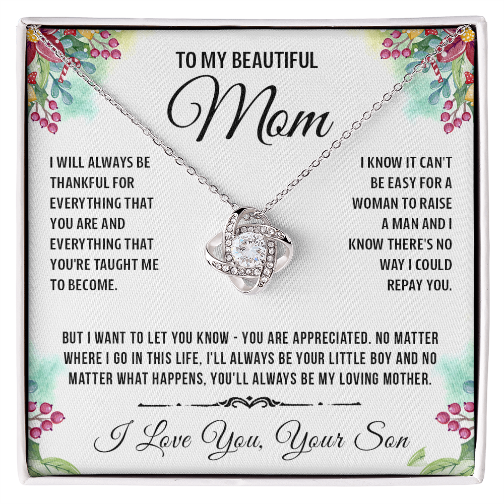 To My Special Mom - Knot Necklace