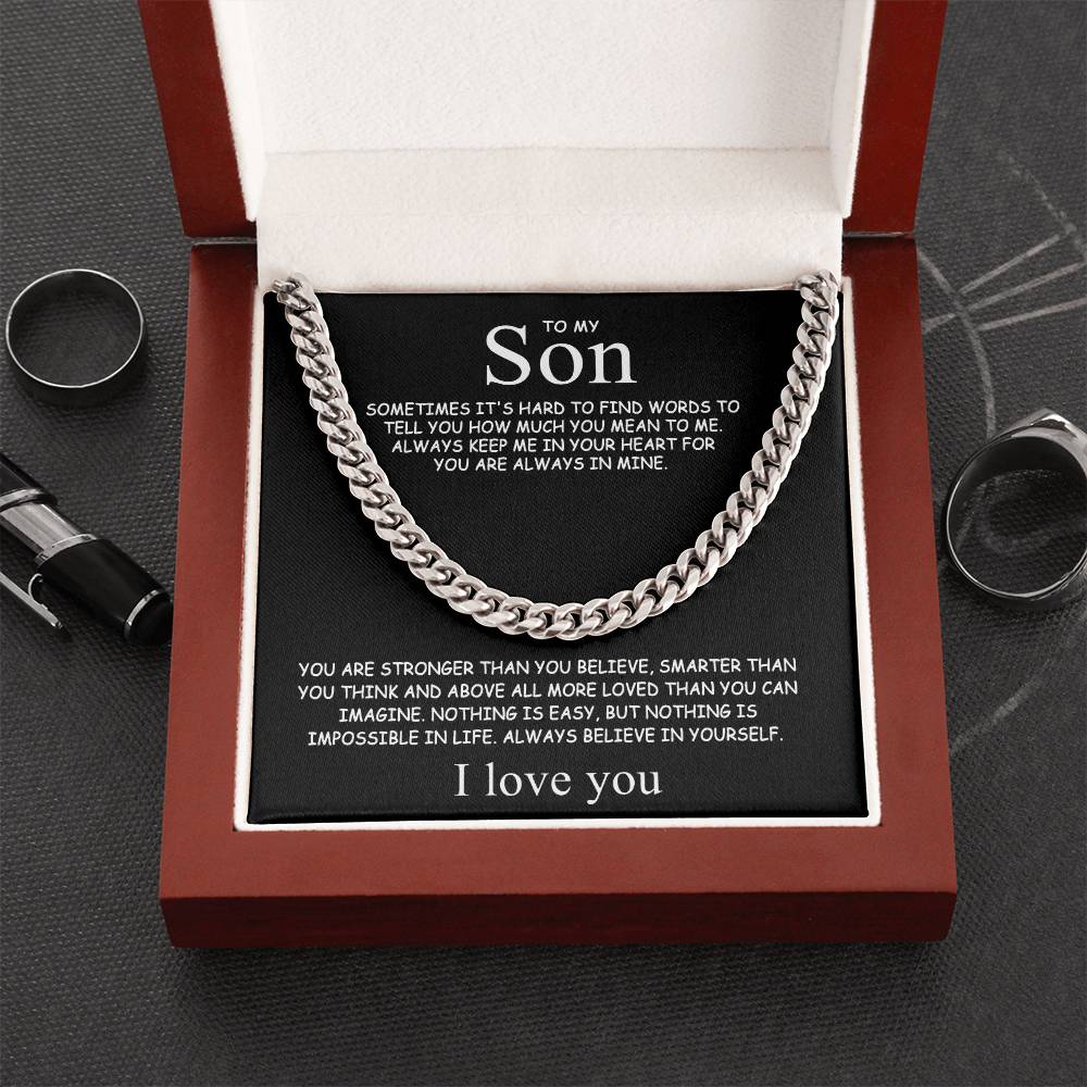 To my Son - Always believe in yourself - Gold