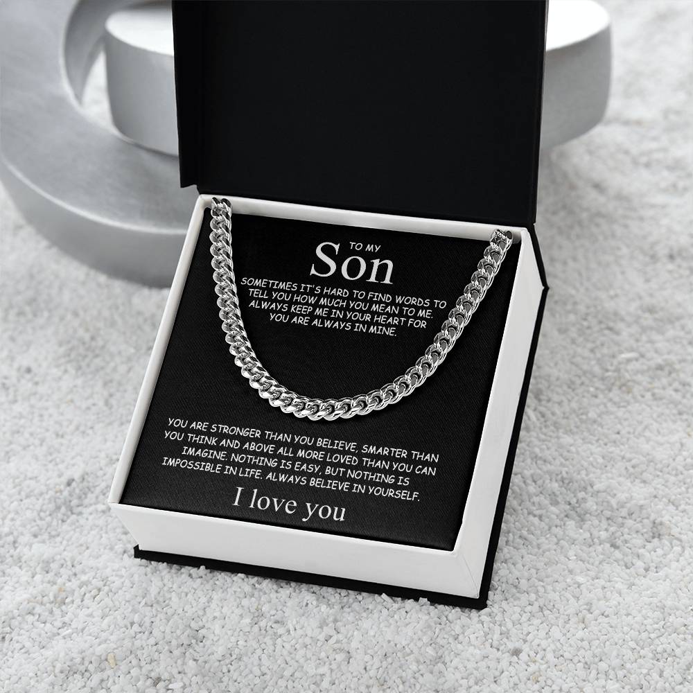 To my Son - Always believe in yourself - Gold