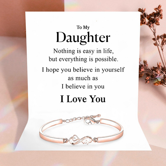 To my Daughter - Forever in my heart - Rose gold