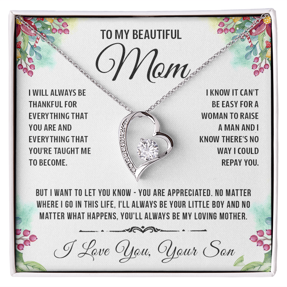 To My Special Mom - Heart Necklace