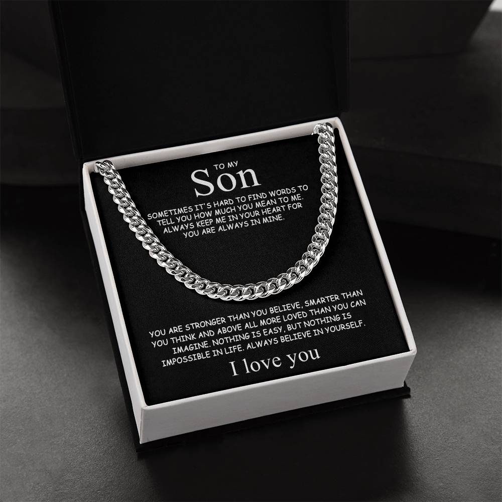 To my Son - Always believe in yourself - Gold
