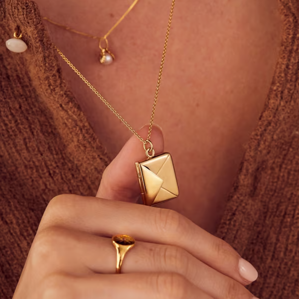 I Love you Mom - Envelope Necklace
