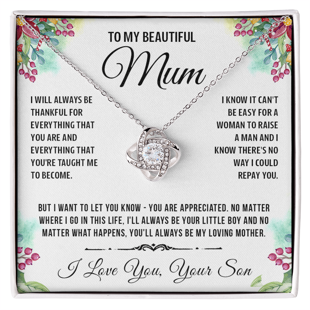 To My Special Mum - Knot Necklace