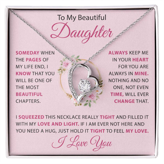 To my Daughter - Heart necklace