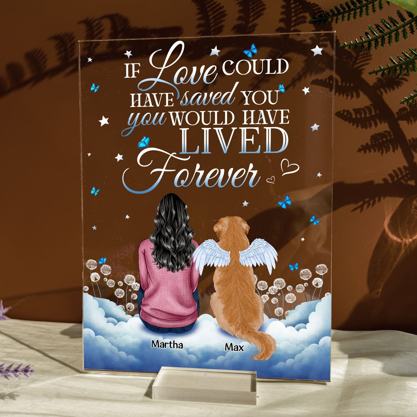 You Were My Favorite Hello And Hardest Goodbye - Personalized Acrylic Plaque