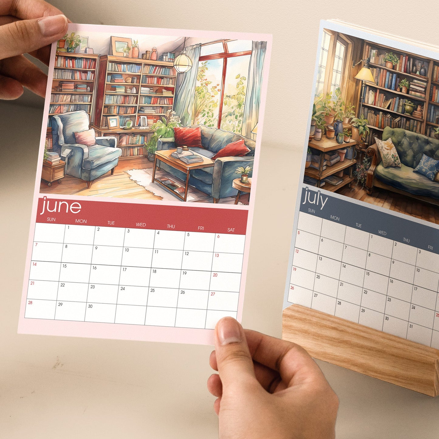 2026 Bookish Calendar - Personalized Easel Calendar