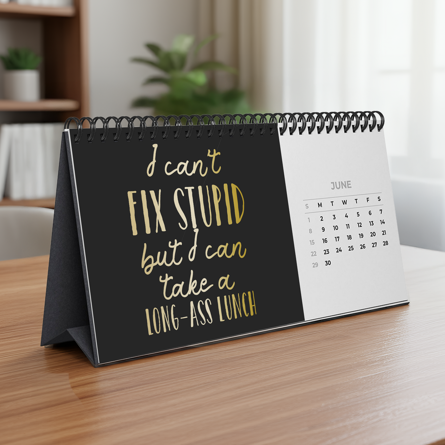 2026 Office Swear Word Funny Gag Gifts For Coworkers, Men, Women - Personalized Standing Desk Calendar 2026