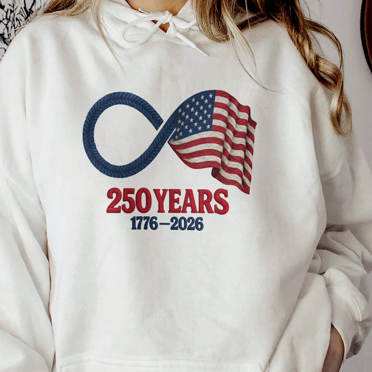 250 Years Faux Yarn Pattern - Shirt