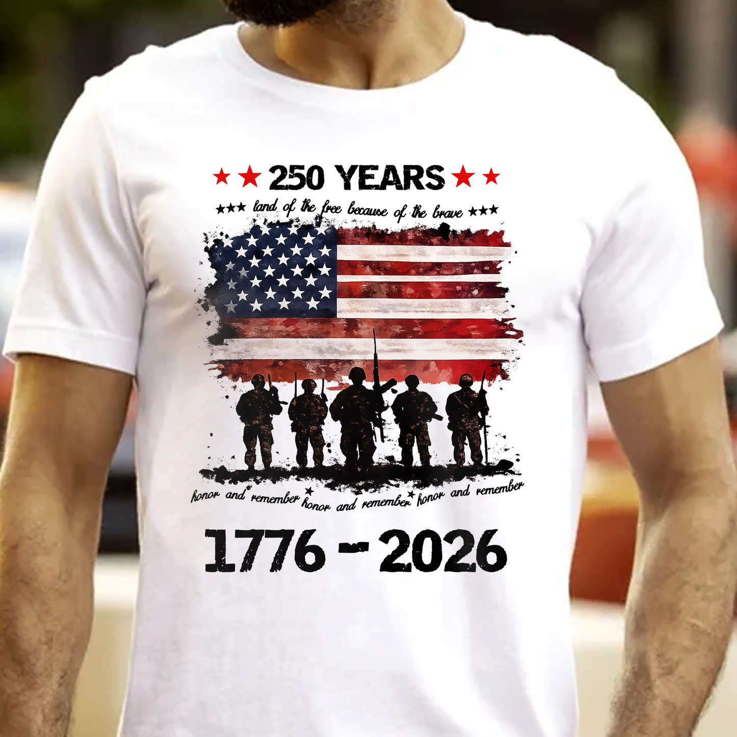 250 Years Land Of The Free - Shirt