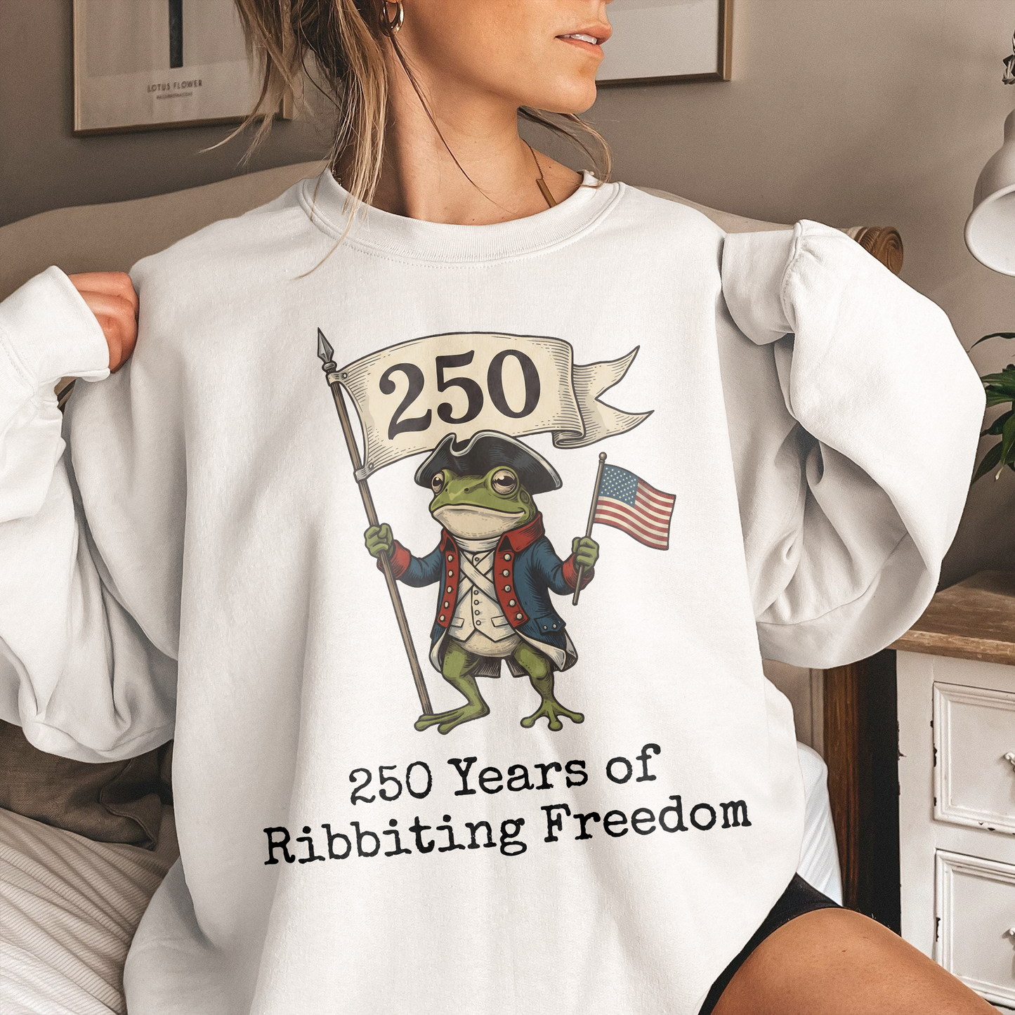 250 Years Of Ribbiting Freedom Patriot Frog - Shirt