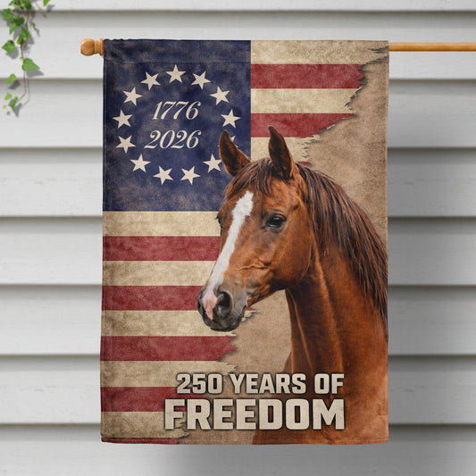 250 Years Horse American - Flag