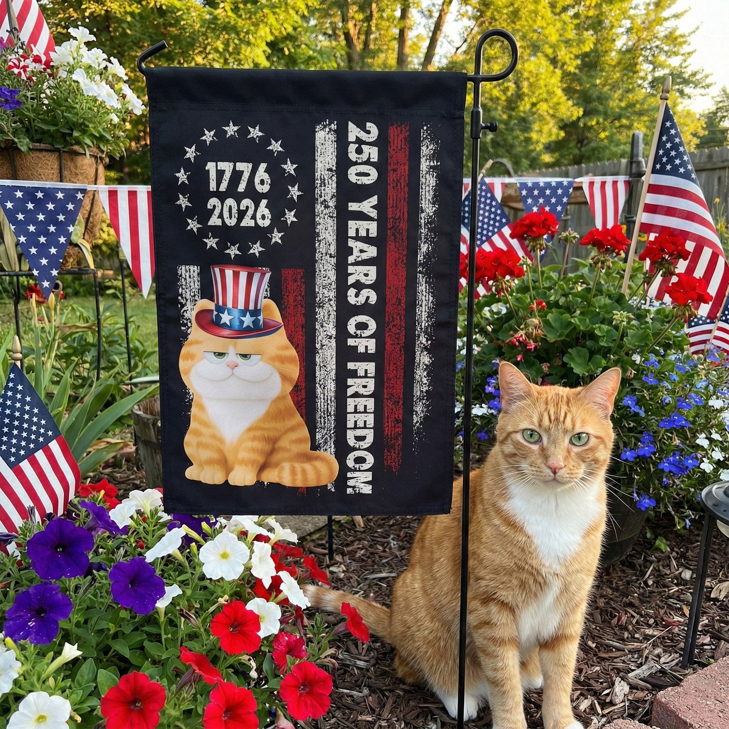 250 Years Of Freedom - Personalized Flag