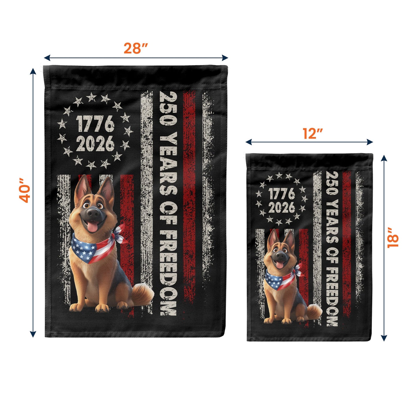 250 Years Of Freedom - Personalized Flag