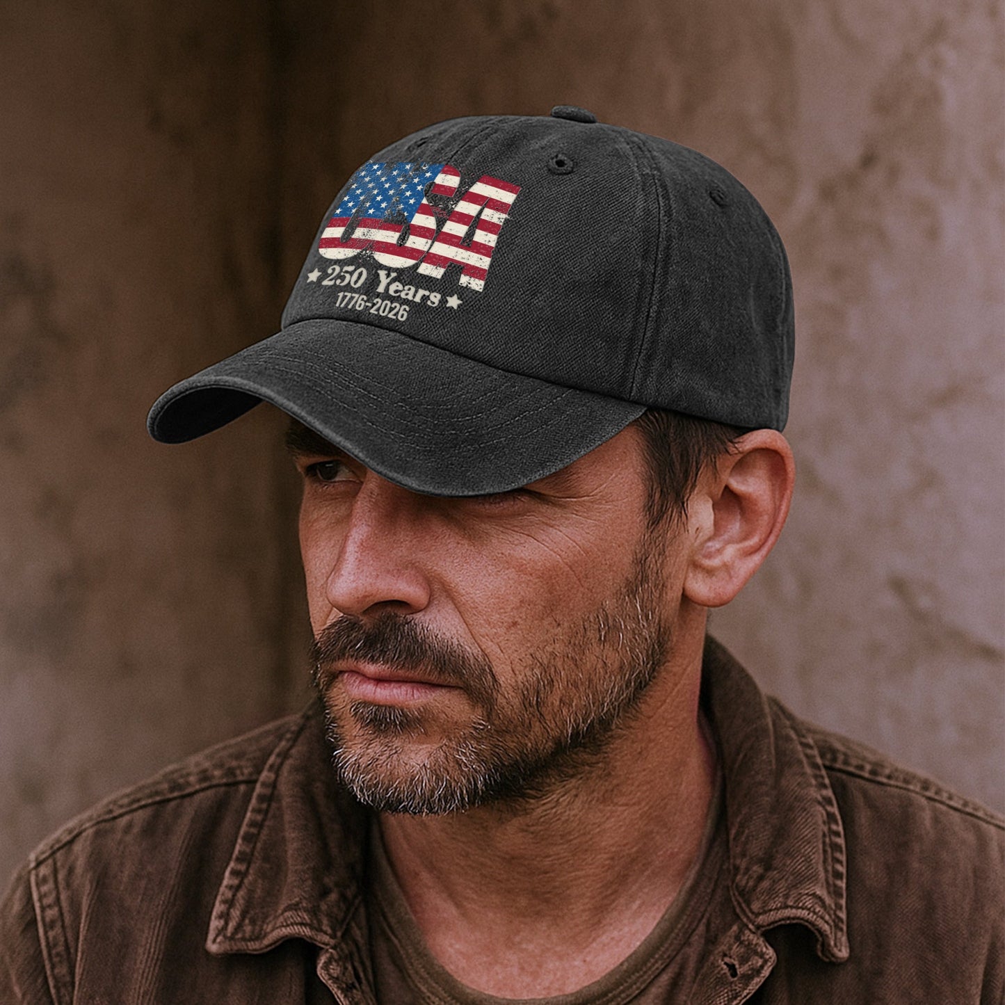 250 Years Of Freedome Since 1776 - Distressed Denim Cap