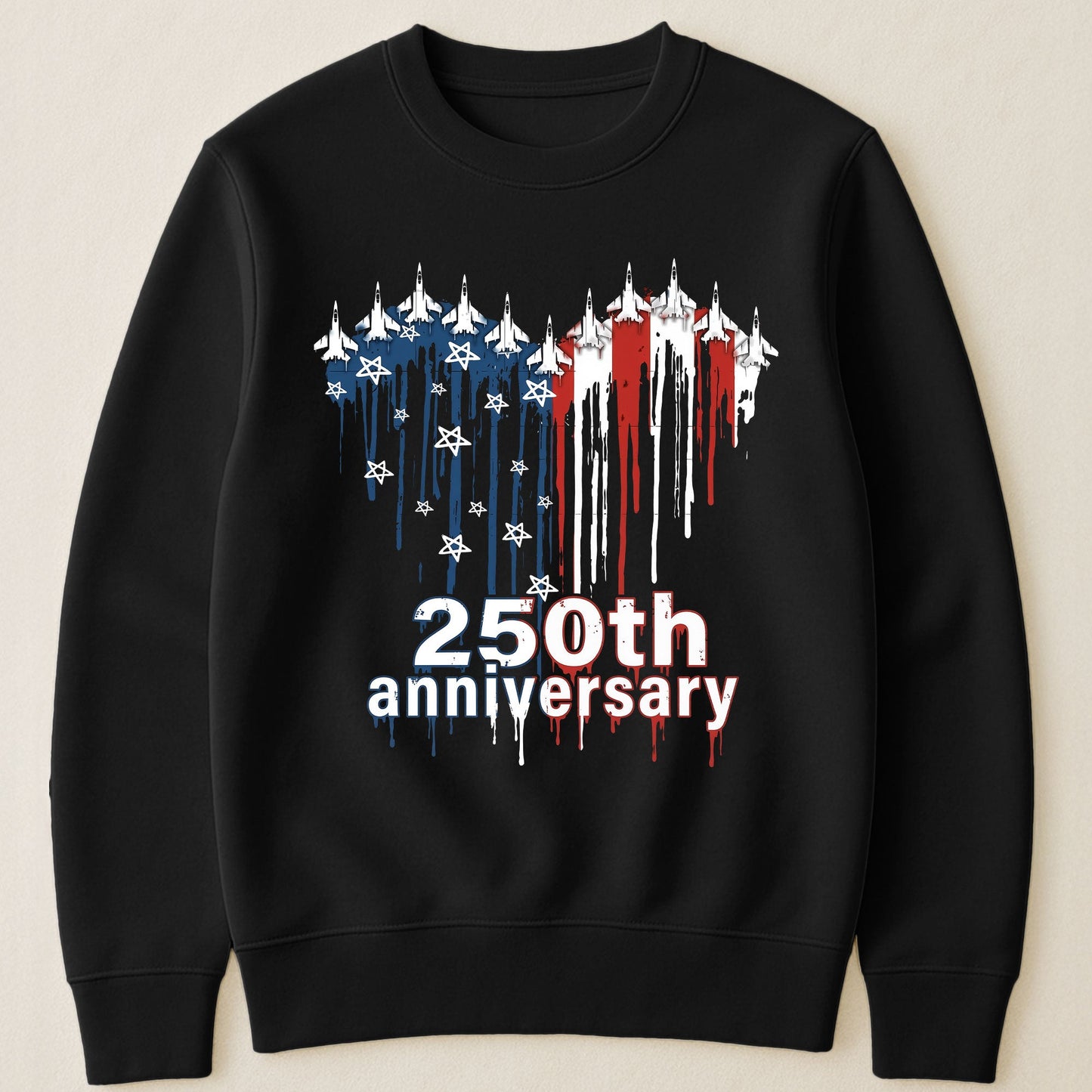 250th Anniversary Jet Fighter Heart USA - Shirt