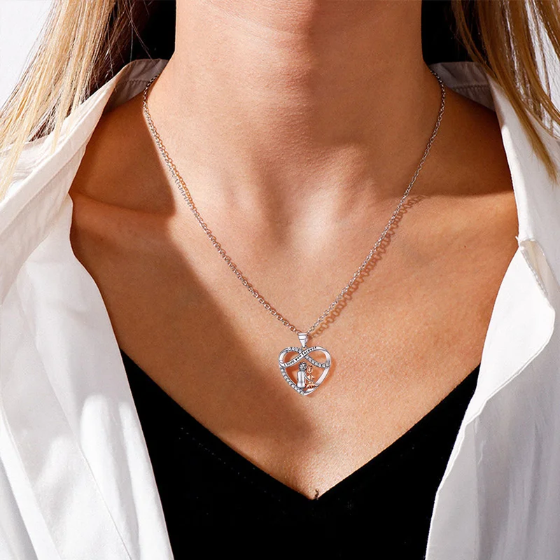 To My Daughter - You Will Always Have Me - Heart Necklace
