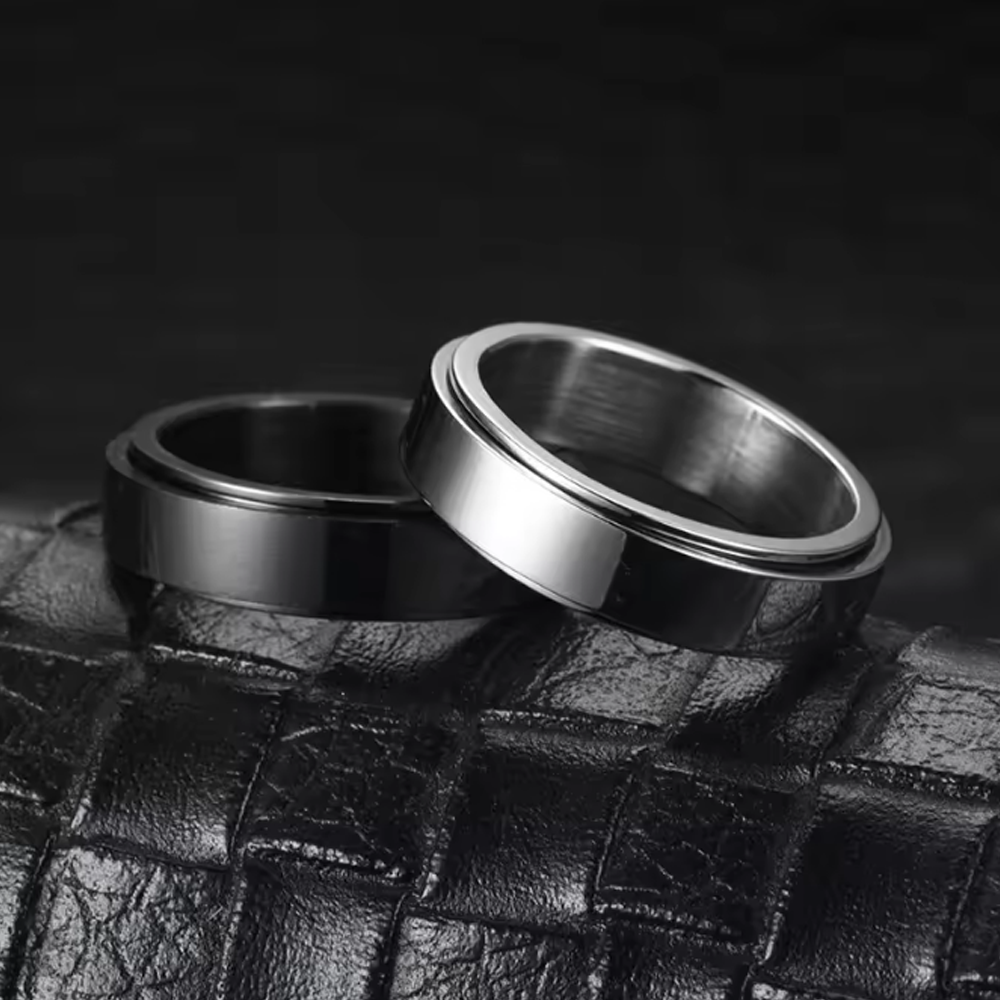 To my Son - Calm and Courage Ring - Black