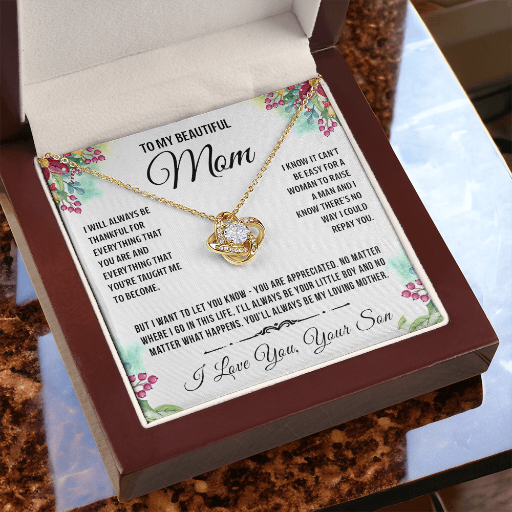 To My Special Mom - Knot Necklace