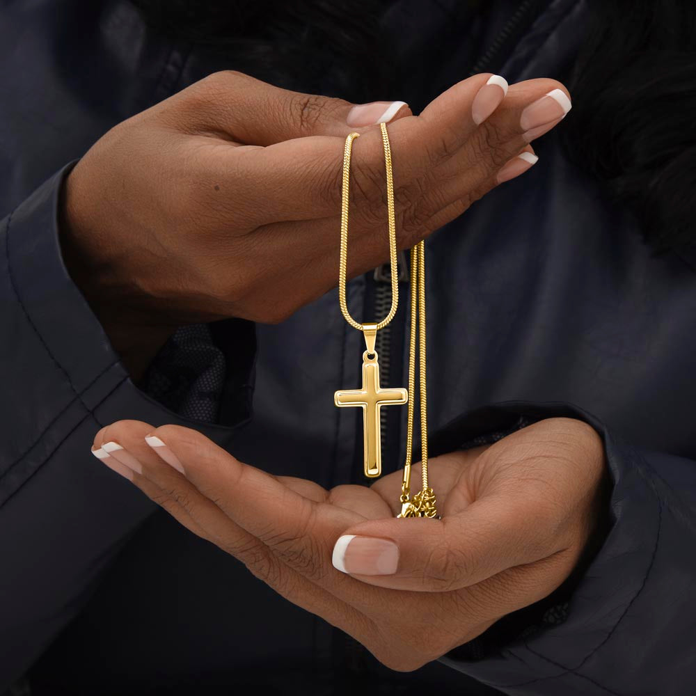 To my Son - Cross Love Necklace