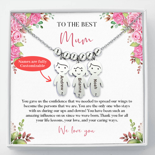 To the Best Mum - My children necklace