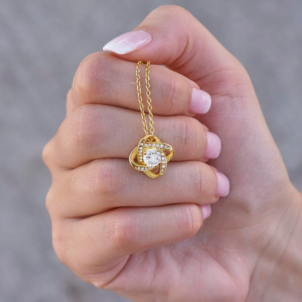 To My Mom - I’m Your Little Boy - Knot Necklace