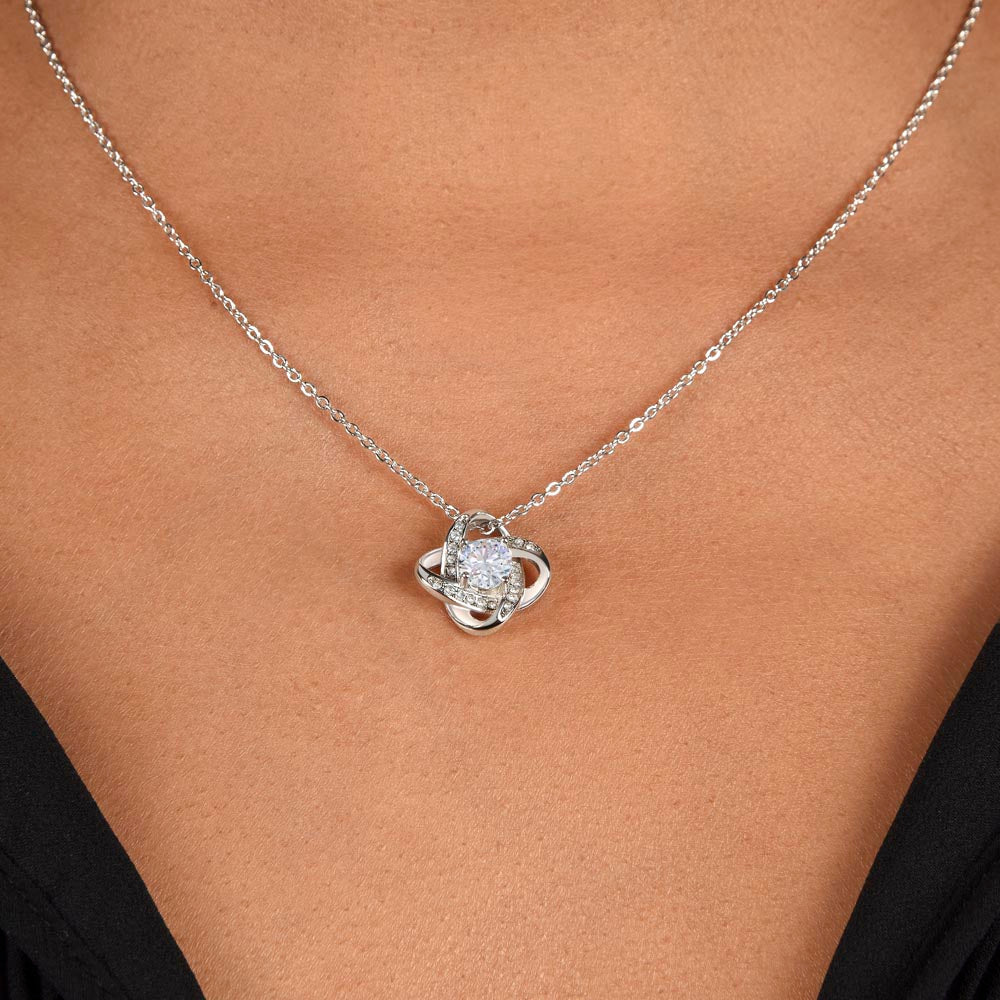 To My Loving Mum - knot Necklace from Daughter