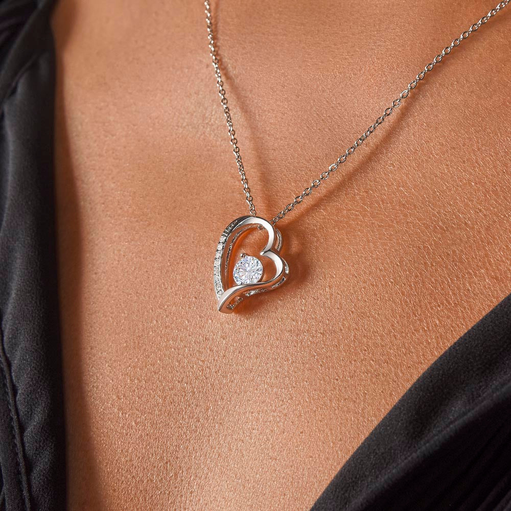 To My Loving Mum - Heart Necklace from Daughter