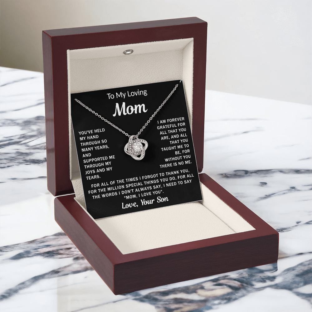 To My Loving Mom - Knot Necklace