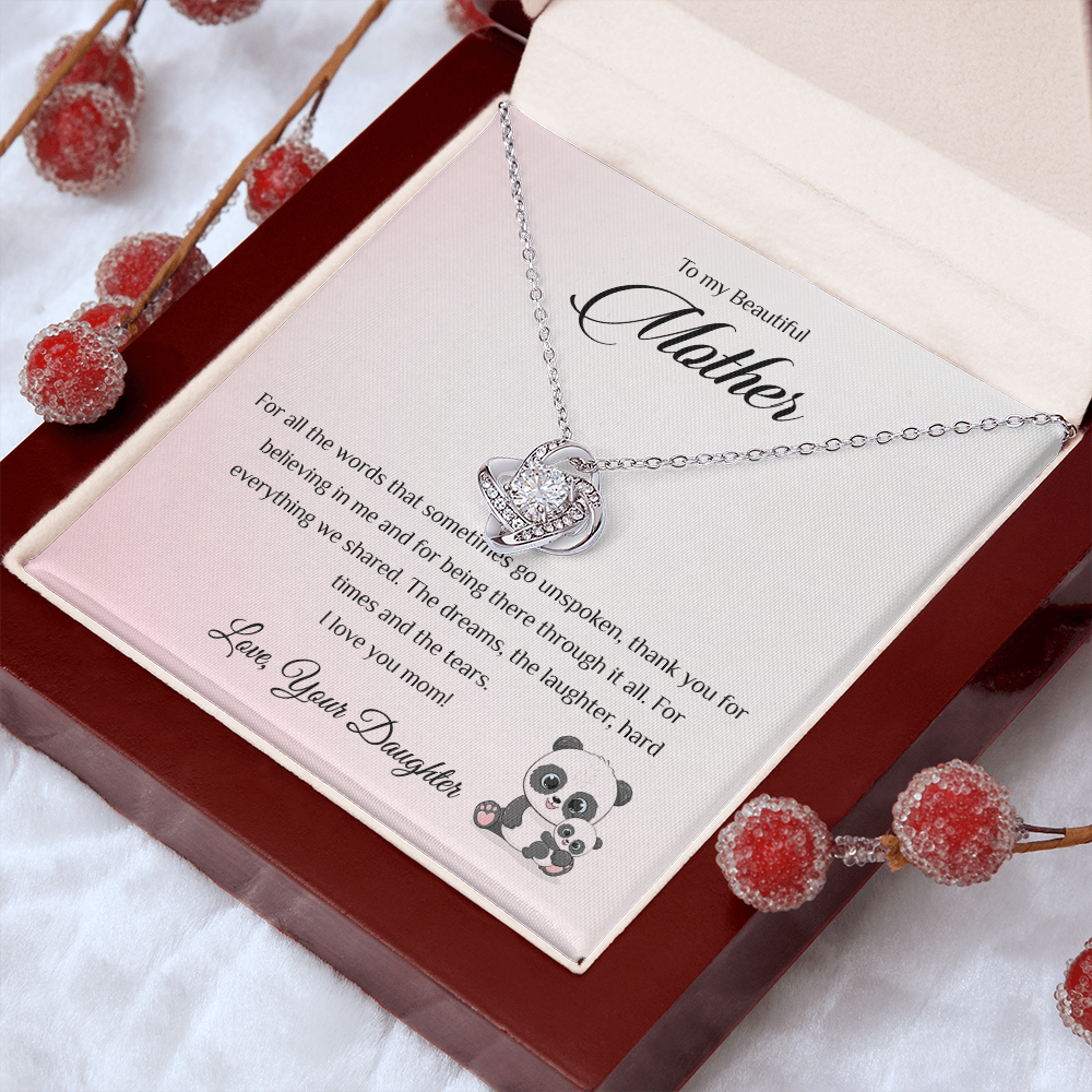 To my Beautiful Mother - For all the words that sometimes