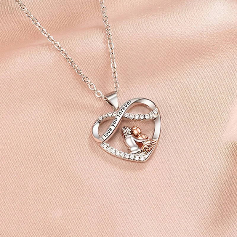 To My Daughter - You Will Always Have Me at your Side - Heart Necklace
