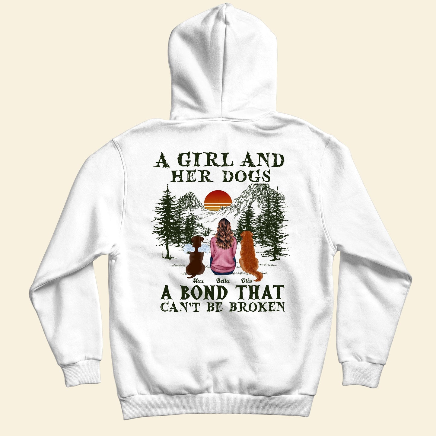 A Girl And Her Dogs Cats - Unbreakable Bond - Personalized Shirt