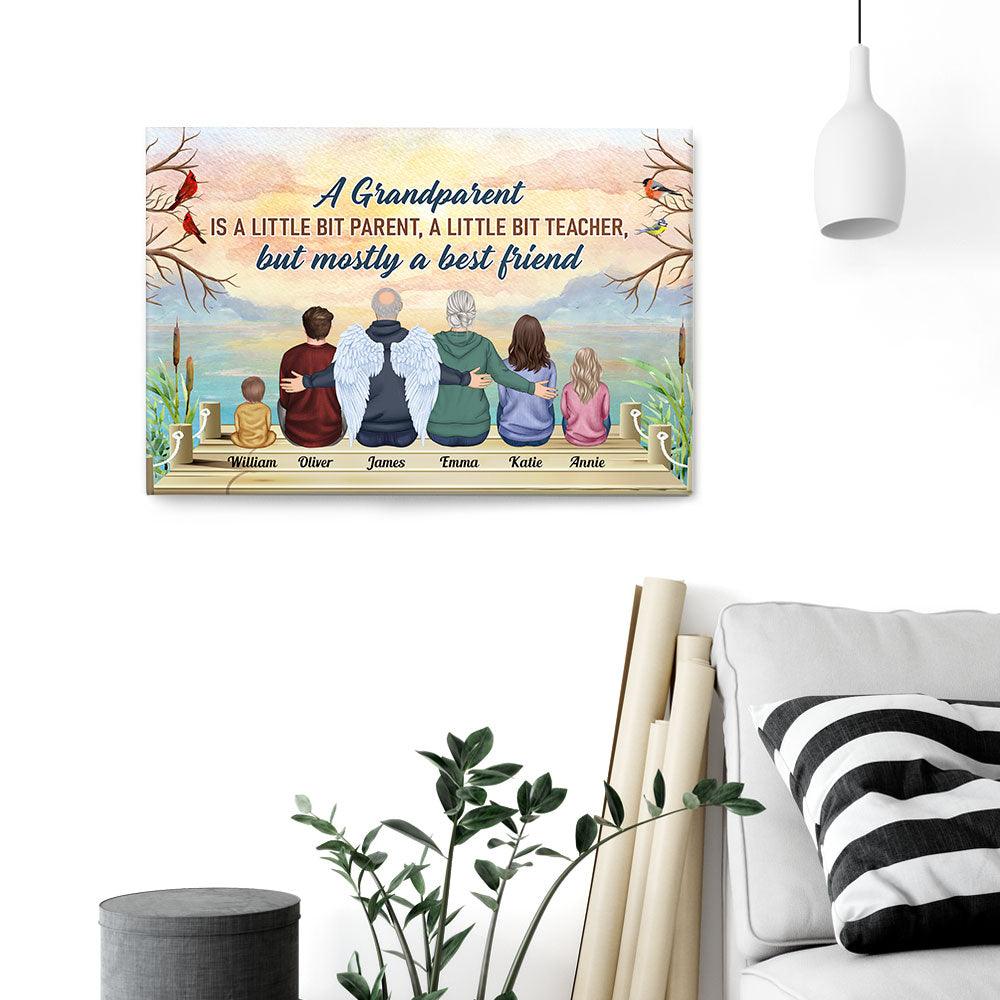 A Grandparent A Best Friends - Personalized Poster/Wrapped Canvas