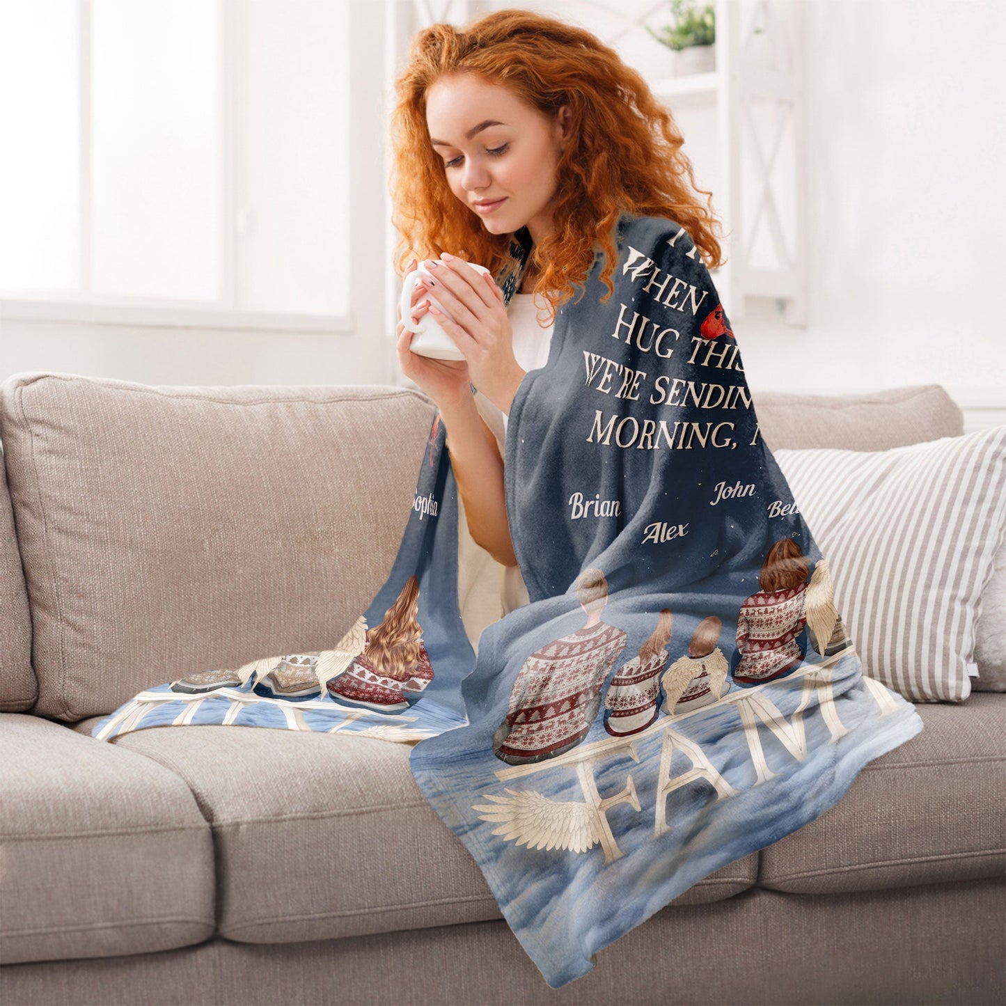 A Hug From Heaven Ver 2 - Personalized Memory Blanket