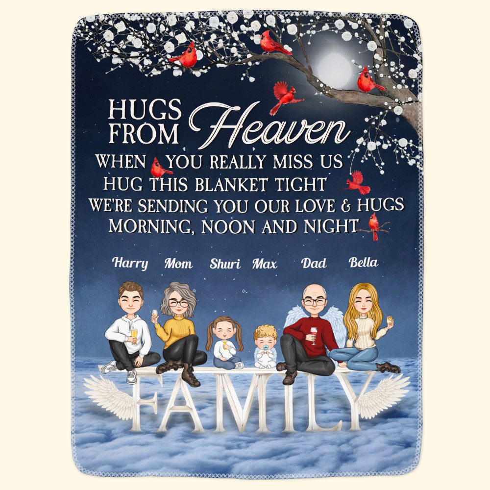 A Hug Sent From Heaven - Personalized Blanket