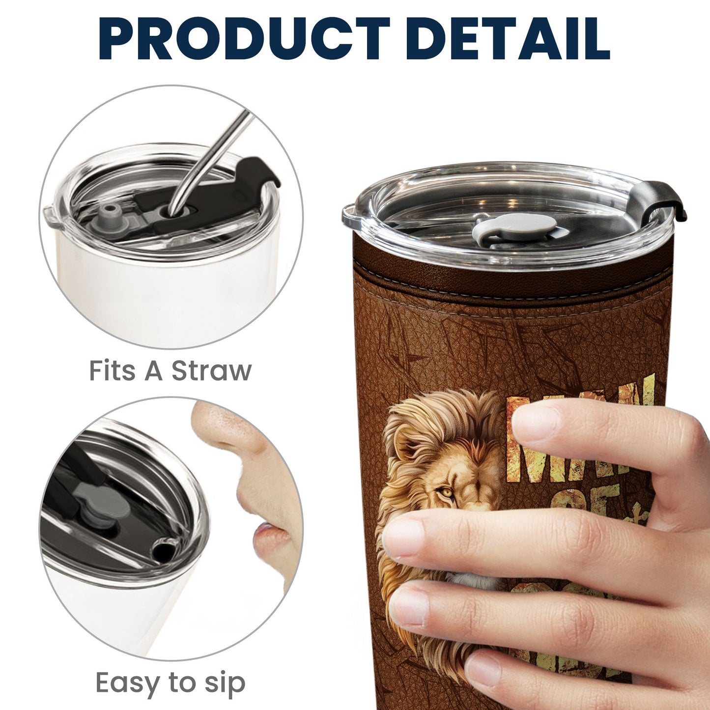 A Man Of God - Personalized Tumbler Cup