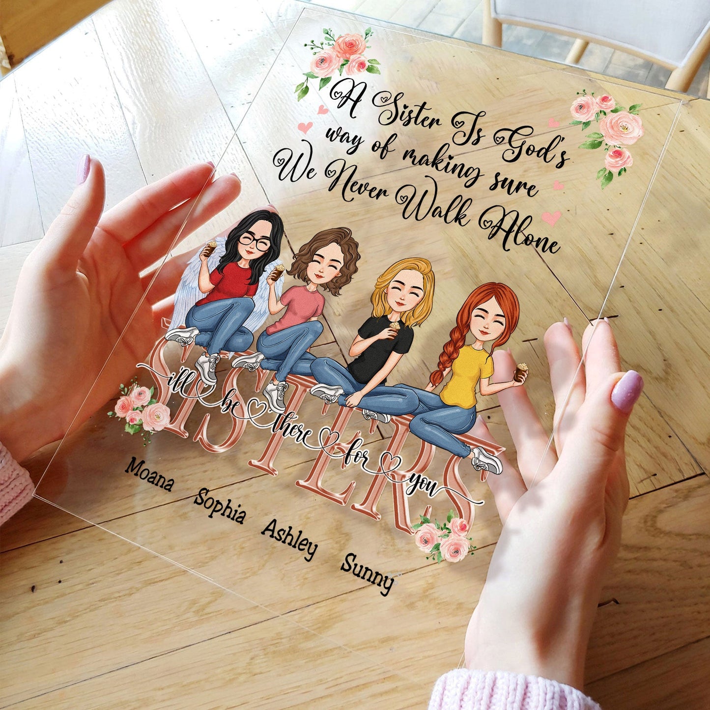 A Sister Is God's Way - Personalized Acrylic Plaque