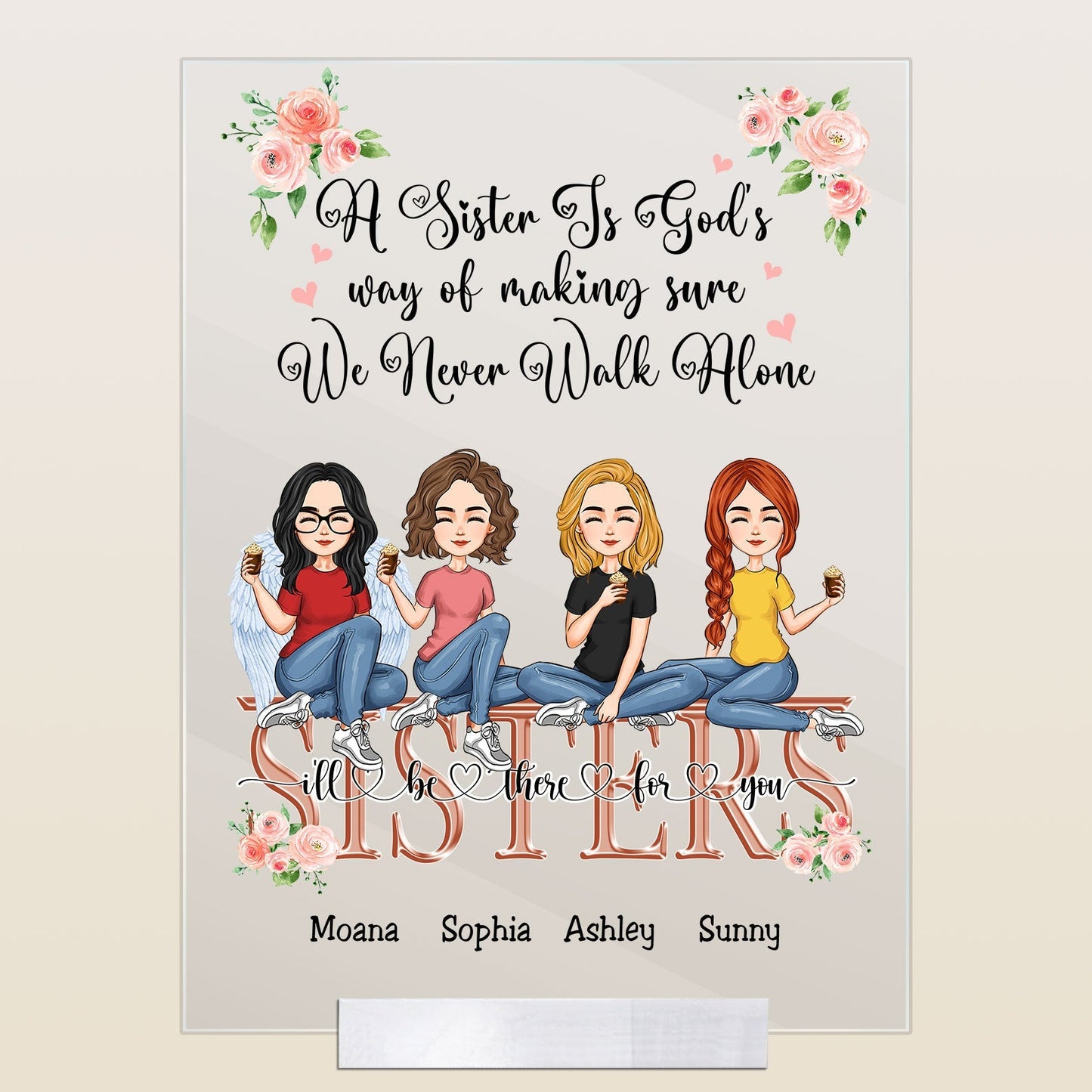A Sister Is God's Way - Personalized Acrylic Plaque