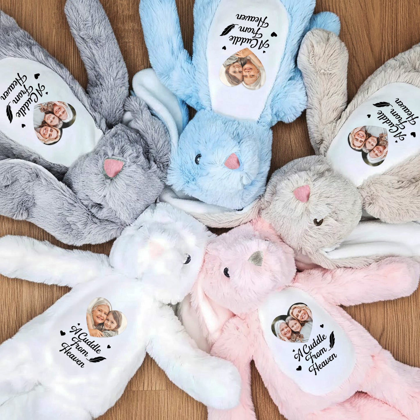 A Cuddle From Heaven - Personalized Bunny Plush