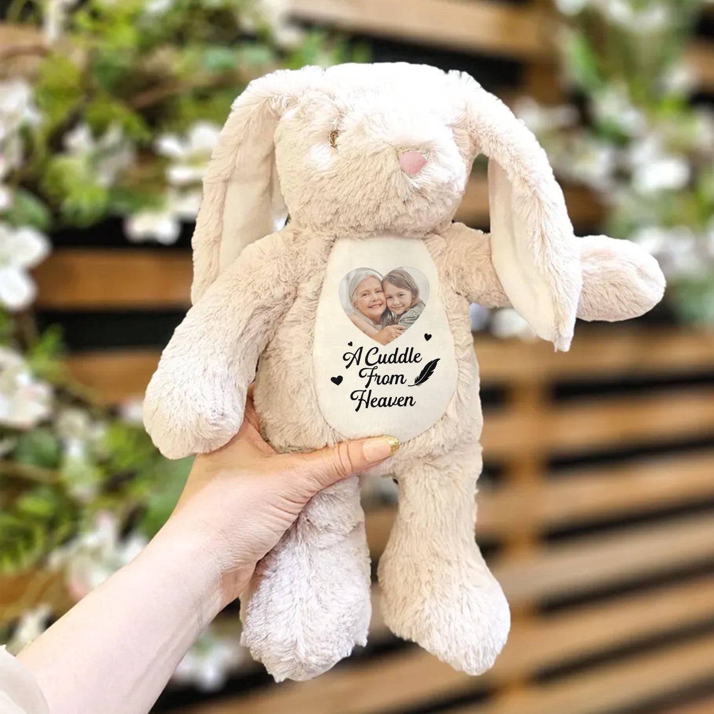 A Cuddle From Heaven - Personalized Bunny Plush